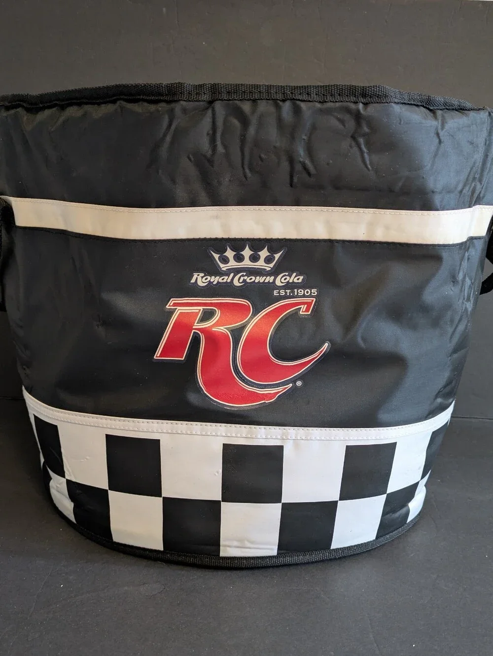 RC Royal Crown Cola Black & White Insulated Cooler Tote